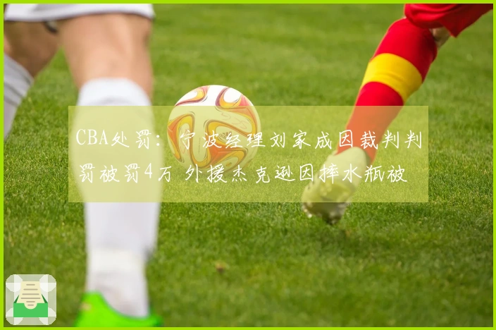 CBA处罚：宁波经理刘家成因裁判判罚被罚4万 外援杰克逊因摔水瓶被罚2万